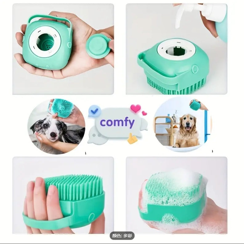 7pcs Pet Grooming Kit, Self-Cleaning Brush Shedding Kit With Nail Clipper