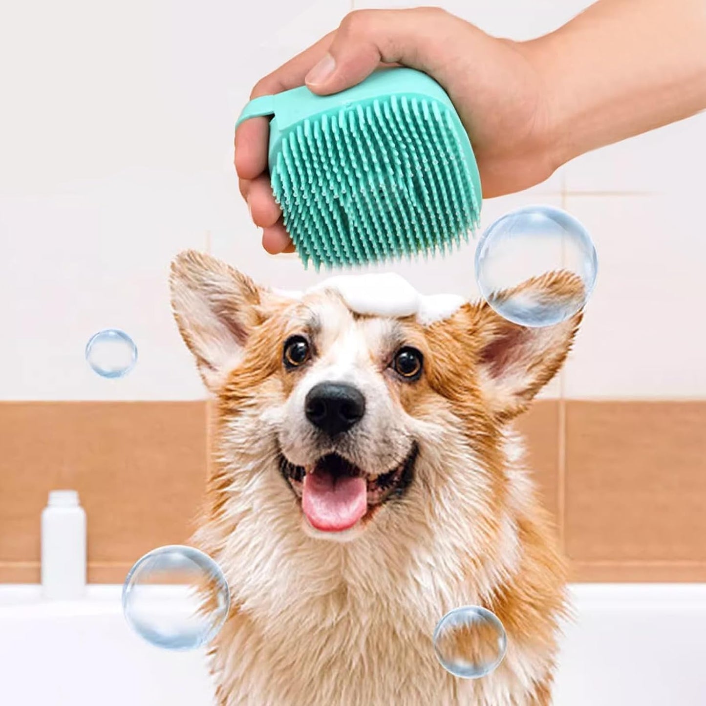 7pcs Pet Grooming Kit, Self-Cleaning Brush Shedding Kit With Nail Clipper