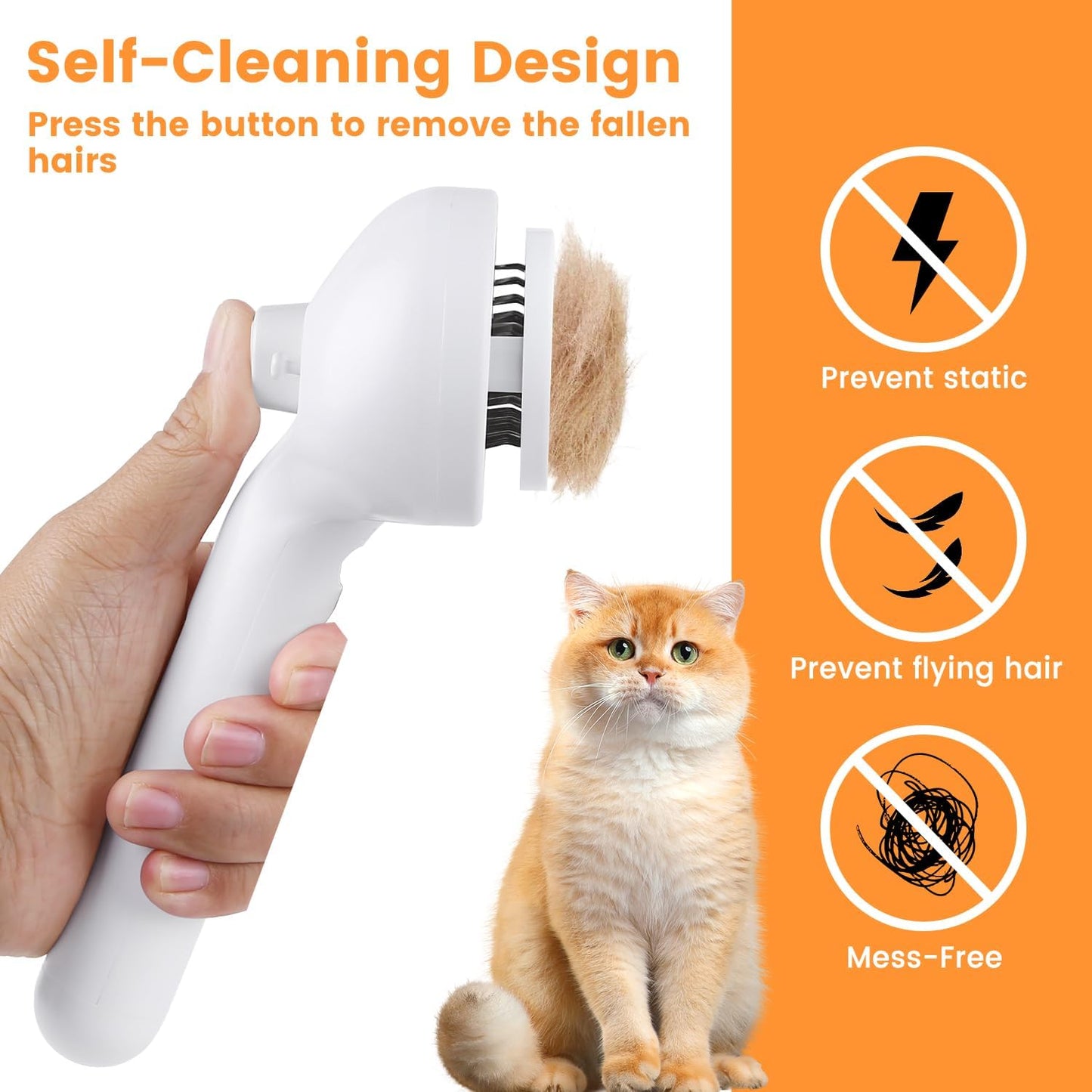 3 In 1 Cat Steam Brush, Pet Steam Brush , Hair Removal